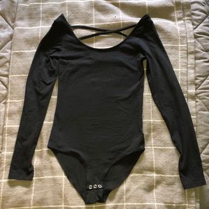 Back long sleeve body suit